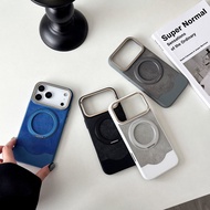 iPhone phone case color collision band bracket 360 rotary telescopic protective case