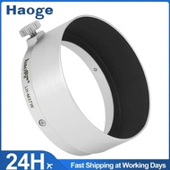 Haoge LH-M37W Metal Lens Hood for Leica Leitz Elmar 3.5cm 35mm f3.5 replace A36 Silver