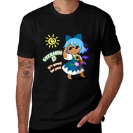 Vitamin D Tanned Cirno T-Shirt cotton graphic tees kosong tshirt barangan anime untuk lelaki