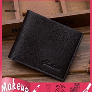 [Mk] Wallet Multifunctional Lightweight Faux Leather Durable Wallet for Office