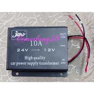 Step Down DC 24V - DC 12V 10A Car Power Supply Converter DC 24V to 12V 10 A Voltage Reducer