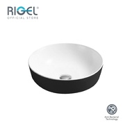 RIGEL Gallant Matte Black Sit On Basin RL-LS1145-BW (RETAIL) [Bulky]