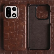 for OnePlus 15 13 13R 13S 13T 12 12R 11 11R 10R 10T 10T Pro Crocodile Texture Leather Shockproof Pho