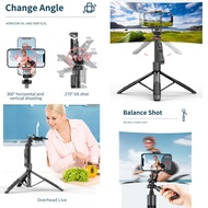 HP TIRASTRE KEELEAD Tripod Portable Camera Selfie Stick Monopod with Remote - L16