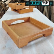 Wooden Tray 20x20x5 cm Wooden Tray Wooden Box Serving Tray (WTV-59)