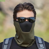 SENKNI Summer Sunscreen Mask Sun Protection Face Cover Driving Face Mask Adjustable Mesh Solid Color With Neck Flap Face Gini Mask Neckline Mask Men Fishing Face Mask