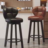 Rotating Bar Chair Foot Island Chair Back Chair Household Table Luxury Bar Stool Chair Light Foot Hi