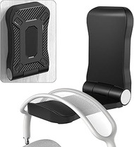 RFUNGUANGO Headphone Stand Holder, Adhesive Headphone Hanger for AirPods Max, Xbox One, Turtle Beach, Sennheiser, Sony, Bose, Beats PC Gaming Headset Display &amp; Wireless Headphones,Black