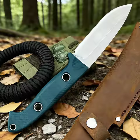 162 Tactical Hunter Jungle Survival Escape Utility Straight Knife Outdoor Activities Gear Bushcraft 