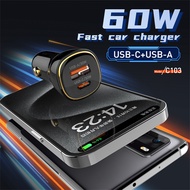 LDNIO C103 60W Fast Charging Car Charger