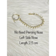 Women - Bridal Nose Ring |  Wedding Nose Pins or Rings | Attachable Mukuthi | Nath | Attached Nath