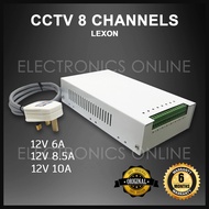 CCTV Power Supply 8 Channels LEXON Switching Power Supply LED Driver Fuse Protection CCTV Hengfu Pow