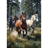 Poster Picture Horse Size A3 Thickness 200 Grams No Frame Auspicious Enhance Feng Shui Decorate Your