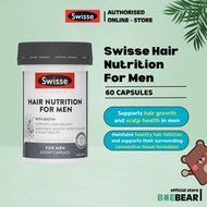 Swisse Ultiboost Hair Nutrition For Men 60 Cap <Hair growth / hair strength> [BaeBear.sg]
