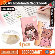 4PCS cute style Notebook A5 Student Notebook School Stationery & Office Supplies