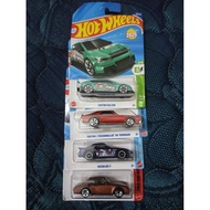 Hotwheel real cars 4pcs