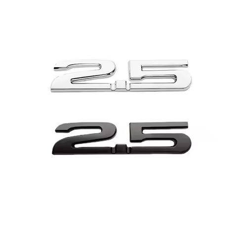 3D Metal 2.0 2.5 Logo Letters Car Fender Emblem Trunk Badge For Mazda 3 GT 5 6 626 Axela CX5 CX7 MX5