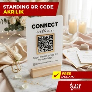 Custom Acrylic Barcode Stand QR Code QRIS