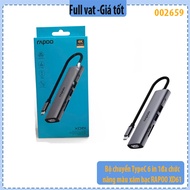 Rapoo XD61 multi-function 6 in 1 Type-C adapter silver gray - 2 USB 3.0 + PD + SD + TF + HDMI - Genu
