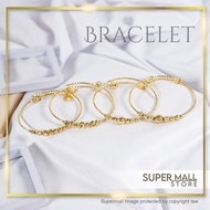 24K Gold Plated Bangel Adult Gelang Tangan Bracelet For Woman & Perempuan Bangle Emas Korea & Bangko