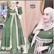 GAMIS FLORETA / GAMIS CERUTY JUMBO XXXL LD 130/GAMIS BUKA PINTU/ GAMIS TERLARIS/ GAMIS TERBARU