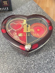 傳統珍藏 早期 日本 音樂盒上鏈上練絕版復古 旋轉芭蕾舞Cupid 跳舞愛心心 型 心形心心飾物盒 Tradition Collection Music Box Ballet Dance Heart-