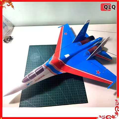Su-27 Ducted Fan Rc Fighter Dual 30mm Edf Power Diy Assembled Fixed-Wing Jet Realistic Scale Aircraf