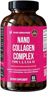 Nano Singapore Nano Collagen Complex with All 5 Types Premium Collagen, 60 count