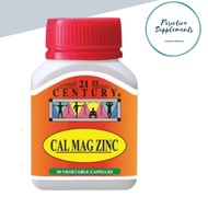 CALCIUM MAGNESIUM ZINC CAL MAG ZINC 21ST CENTURY 30s