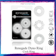 NS Novelties Renegade Dyno Rings Cock Ring Clear