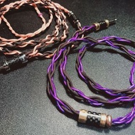 Copper-x 對比 Purple-x 升級耳機線 訂製 dap dac OTG 解碼 耳機升級線 3.5 2.5 4.4 轉駁線 6.35 XLR RCA lightning &amp; type C 32bit 便攜解碼 轉接線 解碼線 對錄線