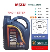 [PAO + ESTER] MIZU 0W40 Fully-Synthetic Engine Oil API licensed 4L minyak pelincir hitam bmw benz Ho