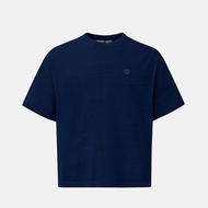 Timberland | 2026 Spring Summer Unisex Blue Wide Version Casual T-Shirt|A5SV9H87