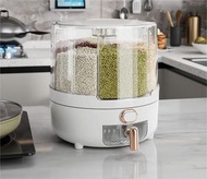 全城熱賣 - 五穀雜糧儲米桶（大號）旋轉密封防蟲防潮日式儲米桶