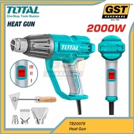 TOTAL Heat Gun Blower 2000 Hot Air Gun Blower Hot Gun Blower Blow Gun Heat Air Gun Dryer Air Blower