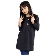 AQEELA Kids Button Top - Grey AK303E