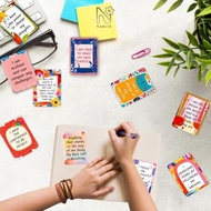 NARCIS 50Pcs Uplifting Positive Affirmation Cards, Colorful Kraft Paper Inspirational Cards, Creativ