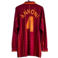 Annoni #4 AS Roma Home 1996/1997 PI Player Issue Long Sleeve LS 96/97 Official Resmi Original Authen