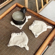 PINKY ROW - Bear Cup Coaster - Cup Coaster - Cute Cup Holder
