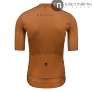 Monton Men Cycling Jersey Short Sleeve 06Am Brown - Cycling Jersey