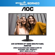 AOC Q27B30S3 27" QHD Monitor - 2560x1440 (QHD)/120Hz/1ms/HDR10/IPS