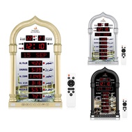 Azan Clock LED Muslim Prayer Clock Athan Wall Clock Read Home/Office/Mosque Digital Azan Clock Home 