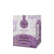 Gryphon Tea Earl Grey Lavender with Strawberry Cold Brew Sparkling Tea Cans (4 x 250ml)