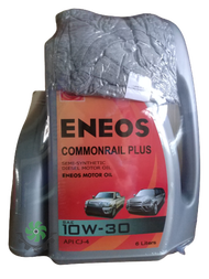 ENEOS น้ำมันเครื่องดีเซล, 10w-30, API CJ-4, กึ่งสังเคราะห์, Semi-Synthetic, เอเนออส คอมมอนเรล พลัส, น้ำมันเครื่องสำหรับเครื่องยนต์ดีเซล, ขนาด 6+1ลิตร