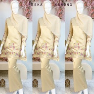 NEW COLLECTIONS FEEKA KURUNG PAHANG SULAM LACE BAJU KURUNG RAYA 2023 KURUNG NIKAH TUNANG PENGANTIN SANDING CANTIK