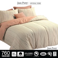 Jean Perry Montana 4-IN-1 QUEEN Fitted Bedsheet Set [100% Combed Cotton Sateen] - 40cm