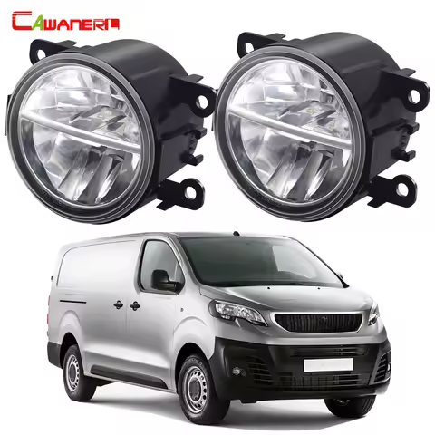 2 Pieces 30W H11 LED Fog Light Assembly Car Passenger + Driver Fog Driving Lamp DRL For Peugeot Expe