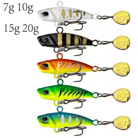 Hot Sale 7/10/15/20g 3D Eyes Metal Vib Blade Lure Sinking Vibration Baits Artificial Vibe for Bass P