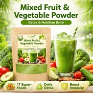 Mixed Fruit Vegetable Powder Detox Drink | Dietary Fiber Veggie Salad Instant Drink | 100% Natural, 