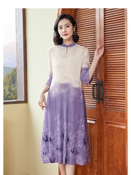 Af025 One Size (45-75kg) Middle-Aged And Elderly Womens R Printed Chinese Spring And Autumn Mothers 